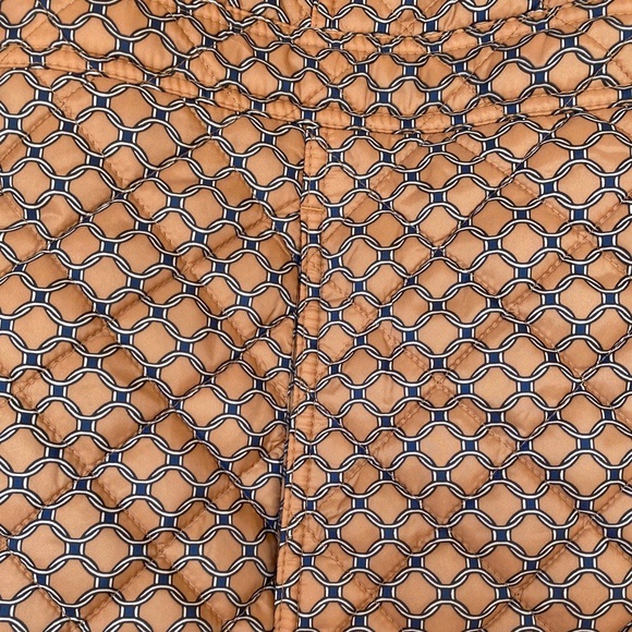 Talbots Quilted Button Down Coat Brown/Navy Two Pockets Lightweight Plus Size 2X - Picture 4 of 10